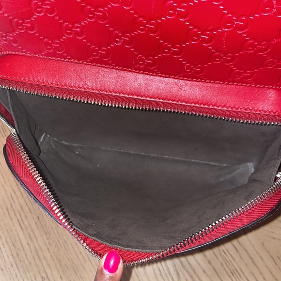 ❤️ Authentic Red Guccissima Leather Backpack - Picture 13 of 17